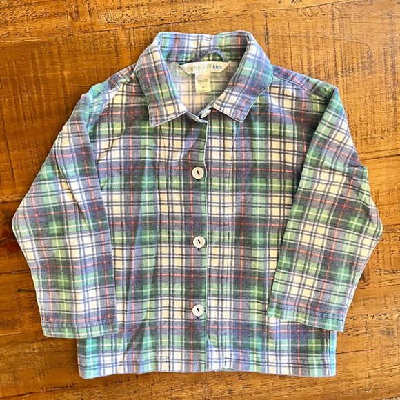 Boys Garnet Hill Kids Flannel Pajamas Size XS - Picture 2 of 5